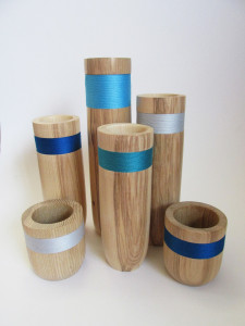 hand made wood turned decorative vessels