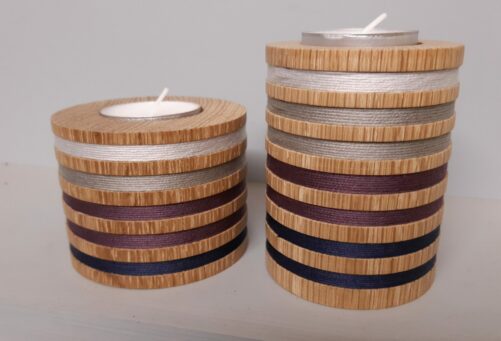 Multi thread tealight holder- mauve - Image 2
